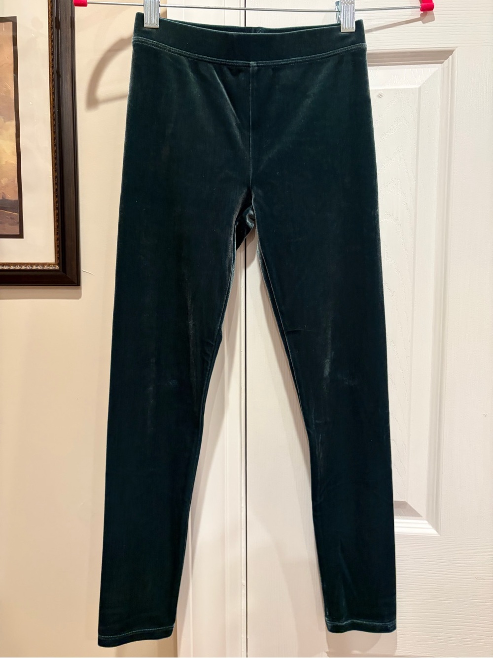Crewcuts Sage Green Velvet Leggings